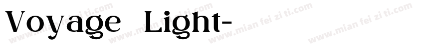 Voyage   Light字体转换